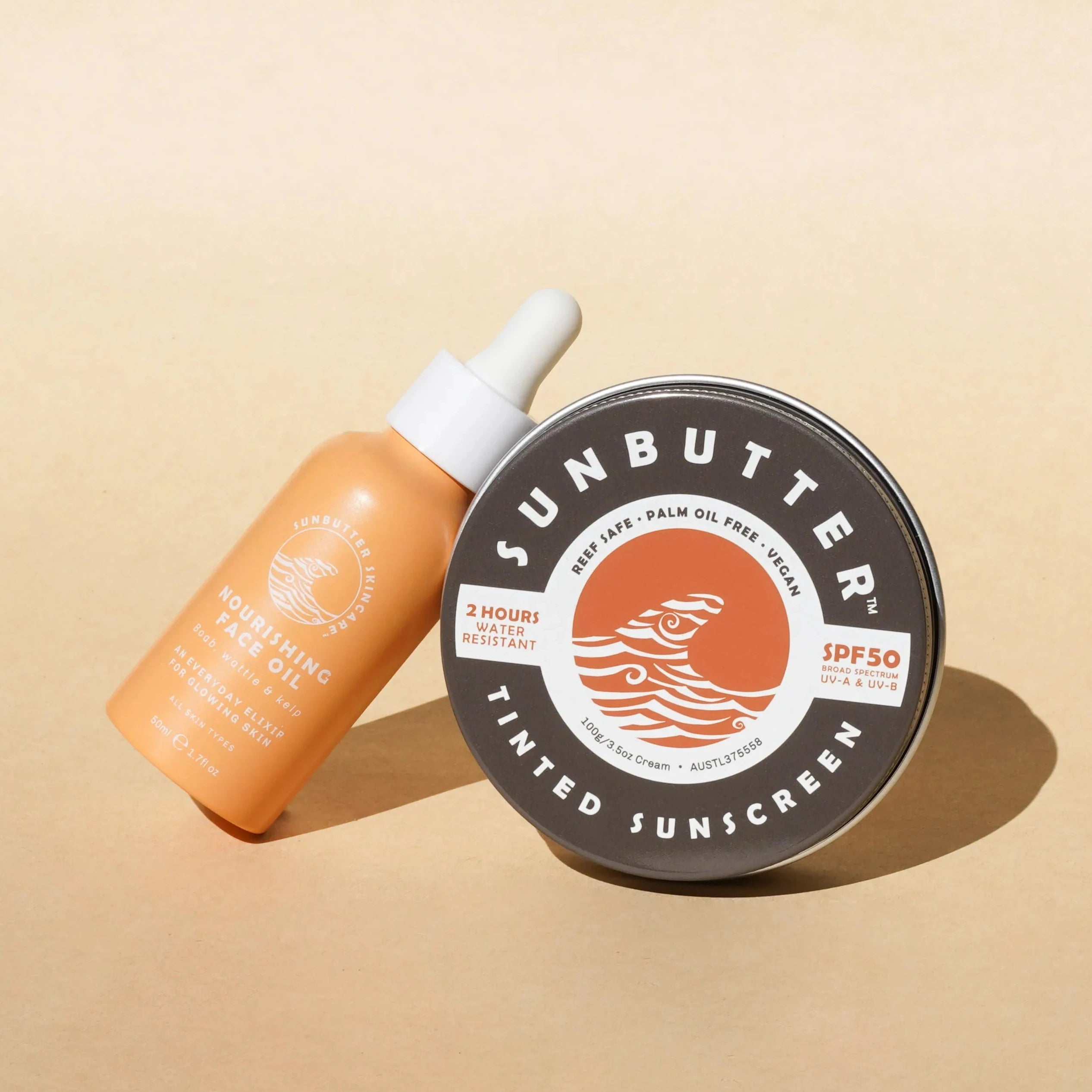 Everyday Face Oil & Sunscreen Bundle SunButter Skincare 