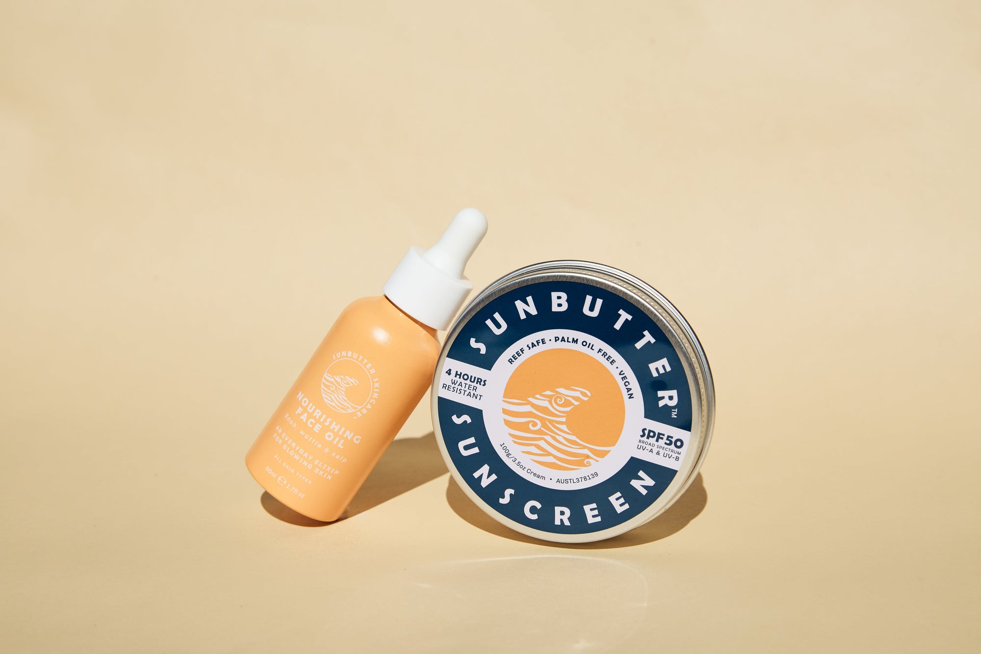 Everyday Face Oil & Sunscreen Bundle SunButter Skincare Original SPF50 
