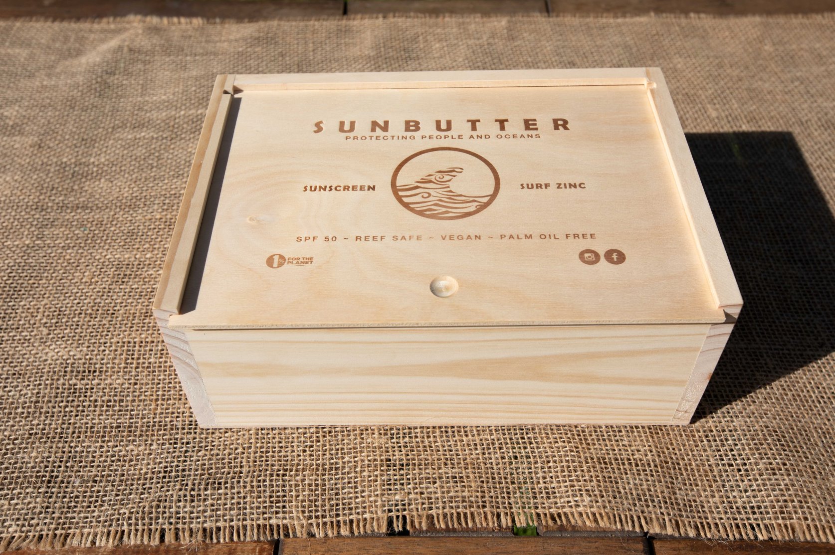 Point of Sale | Wooden Box SunButter Oceans 