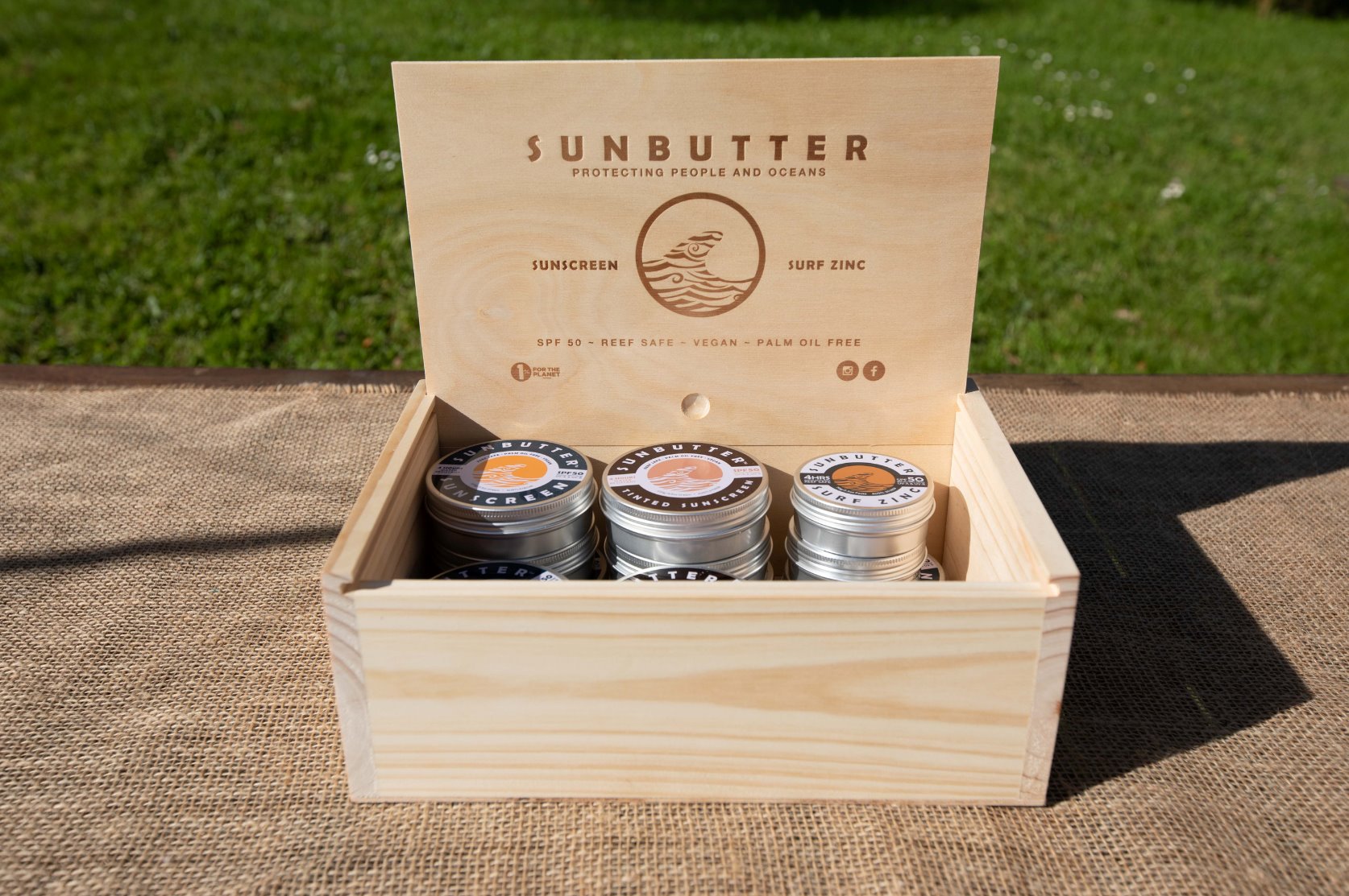 Point of Sale | Wooden Box SunButter Oceans 