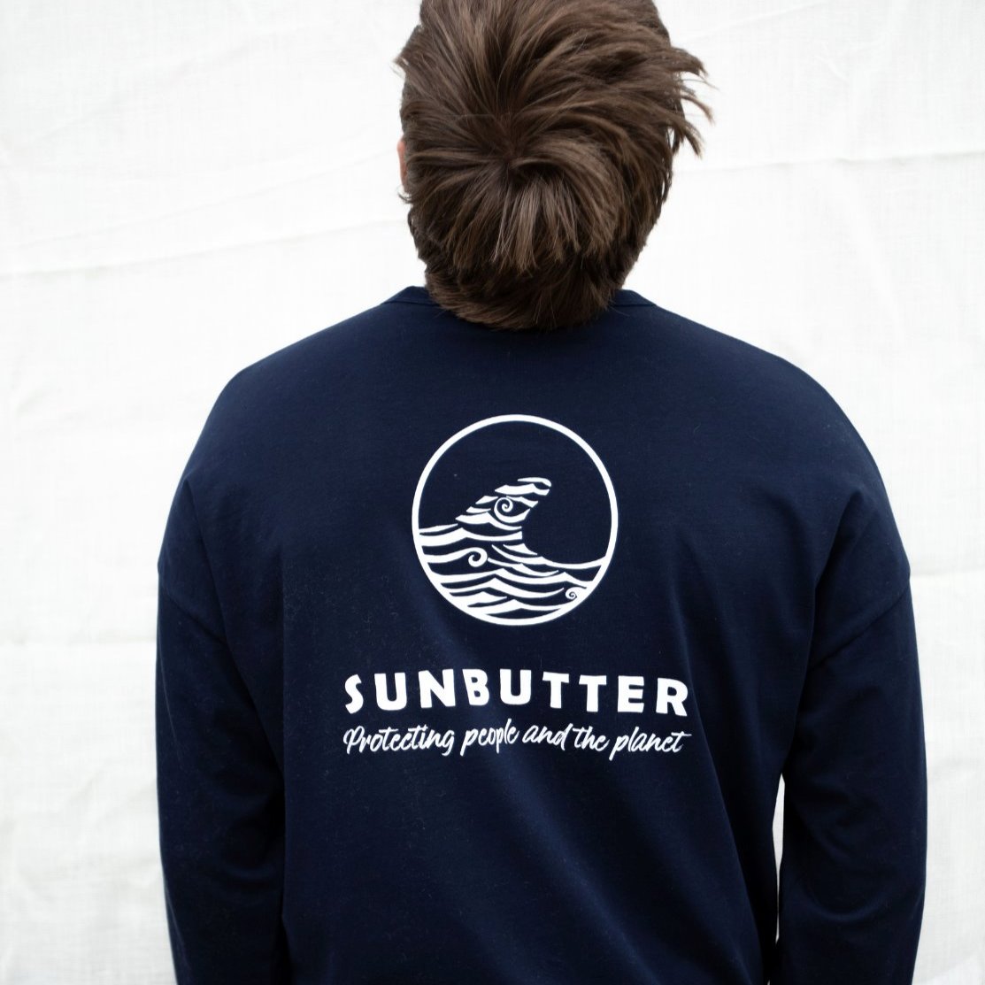 Long-sleeved Navy Tee SunButter Skincare 